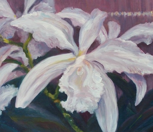 Laura McMillan orchid paintings