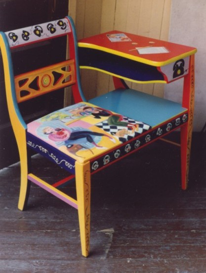 Laura McMillan painted furniture