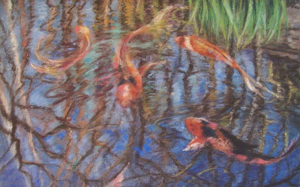 Laura McMillan koi paintings