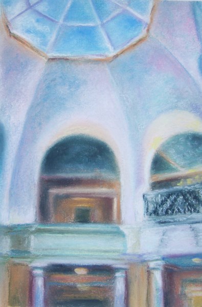 University of Delaware pastels by Laura McMillan