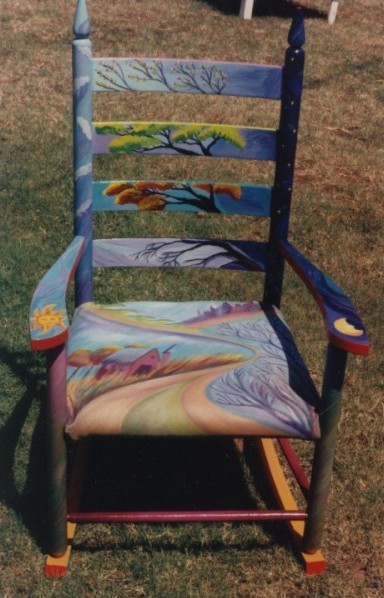 Laura McMillan painted furniture