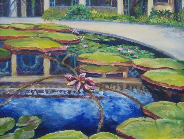 Laura McMillan Longwood Gardens oil paintings