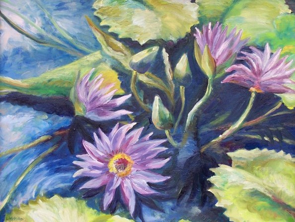 Laura McMillan Longwood Gardens oil paintings