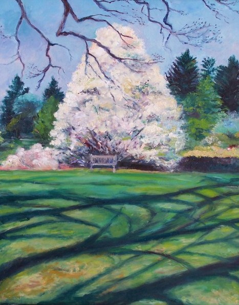 Laura McMillan Winterthur Gardens oil paintings