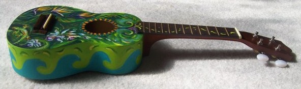 Laura McMillan painted ukelele