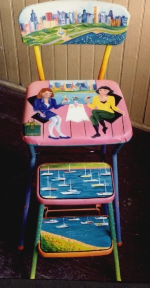 Laura McMillan painted furniture