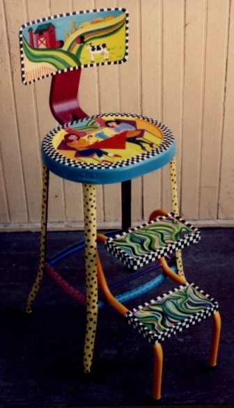 Laura McMillan painted furniture