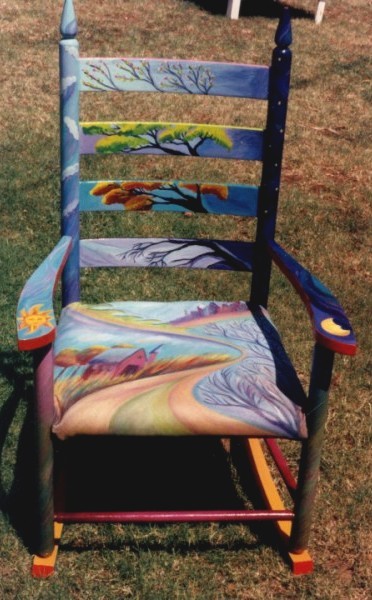 Laura McMillan painted furniture